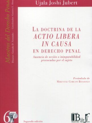 Doctrina de la Actio Libera in Causa en derecho penal. Ausencia de acción o inimputabilidad provocadas por el sujeto