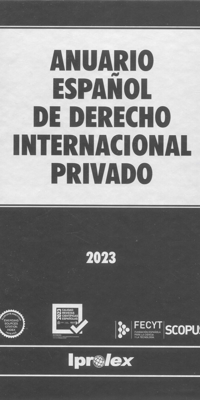 Anuario Español Derecho Internacional Privado 2023
