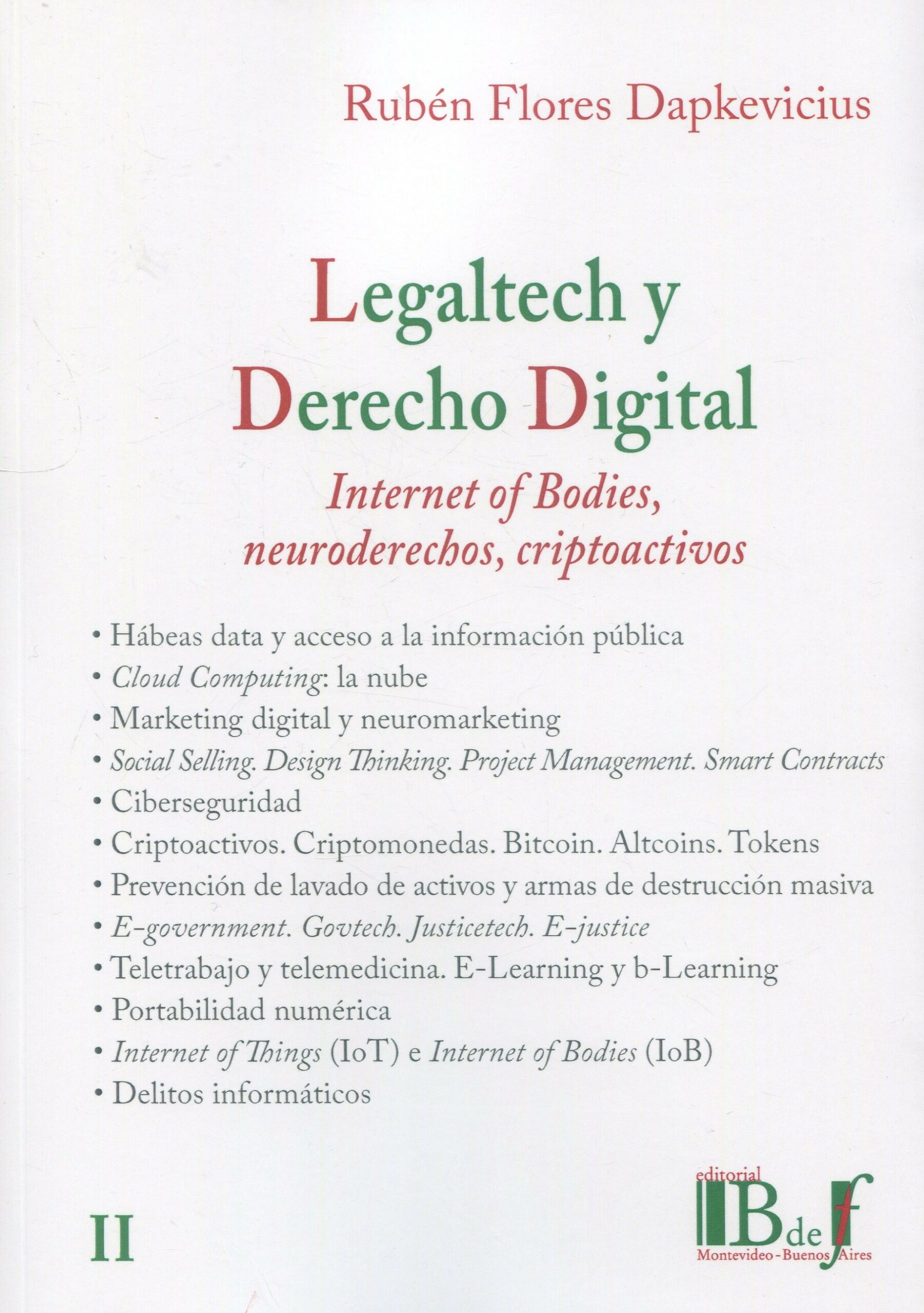 Legaltech y derecho digital II / R. FLORES / 9789915684079