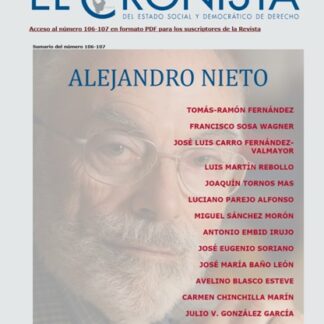 Cronista del estado social y democrático de derecho nº 106-107. Octubre-Noviembre 2023