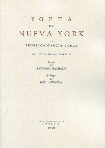Poeta en Nueva York (facsímil)