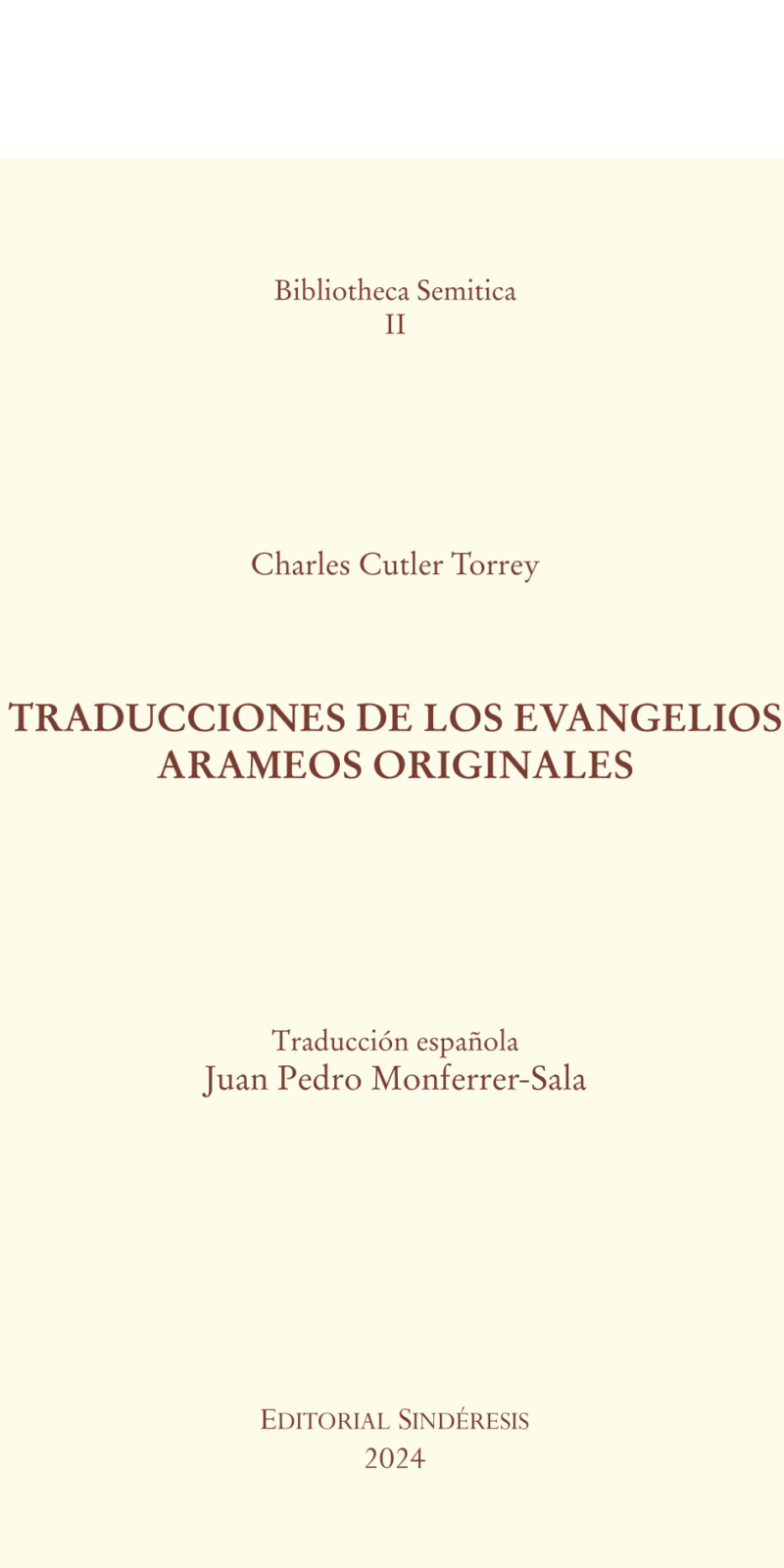 Traducciones Evangelios Arameos originales / 9788410120228