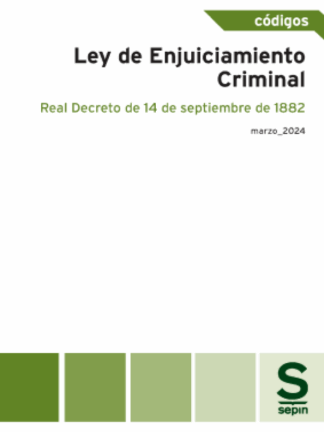 Ley de Enjuiciamiento Criminal. Real Decreto de 14 de septiembre de 1882
