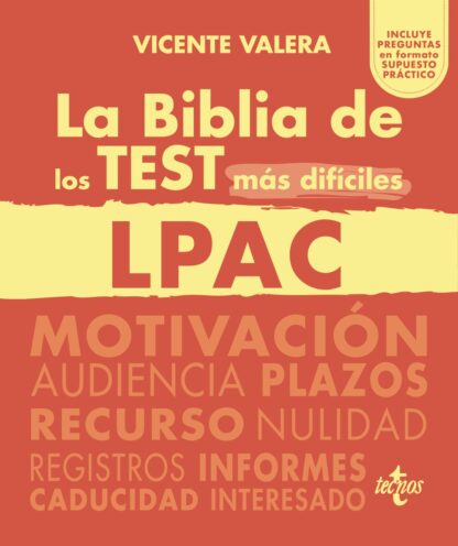 Biblia de los Test más difíciles de la LPAC