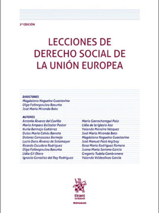 Lecciones de Derecho Social de la Unión Europea