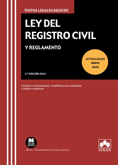 Ley del Registro Civil y Reglamento / 9788411944885