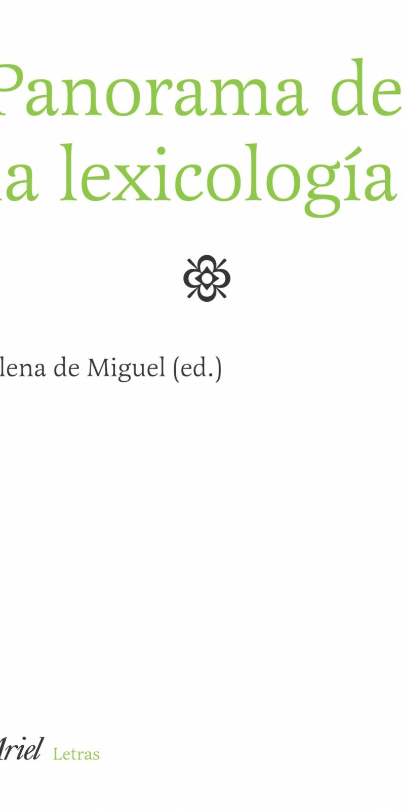 Panorama de lexicología