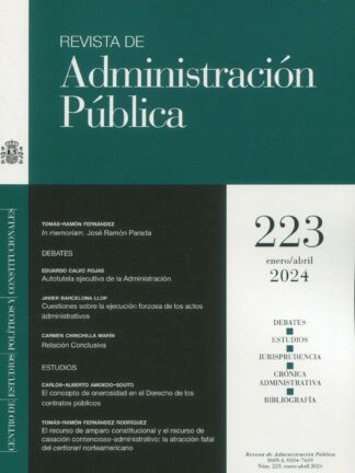 Revista de Administración Pública 2024 Nº 223 - 224 - 225 Periodicidad Cuatrimestral