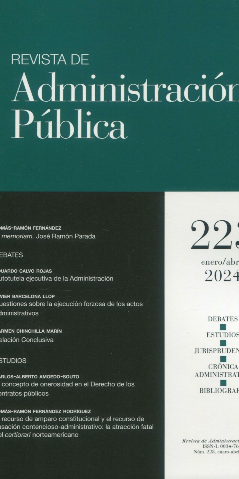 REVISTA DE ADMINISTRACIÓN PÚBLICA 2024