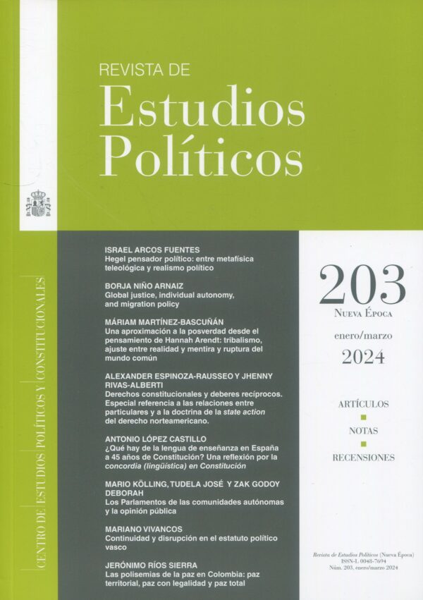 Revista de Estudios Políticos 2024