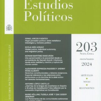 Revista de Estudios Políticos 2024. Periodicidad Trimestral. Nº 203, 204, 205 y 206