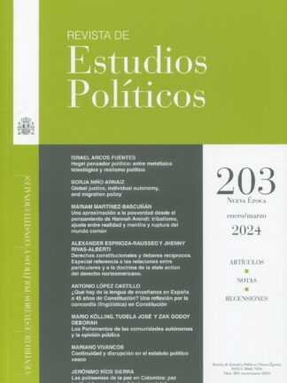 Revista de Estudios Políticos 2024. Periodicidad Trimestral. Nº 203, 204, 205 y 206