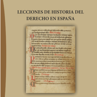 Lecciones de historia del derecho en España