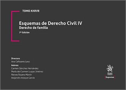 Esquemas de Derecho Civil IV. Derecho de Familia . Tomo XXXVII