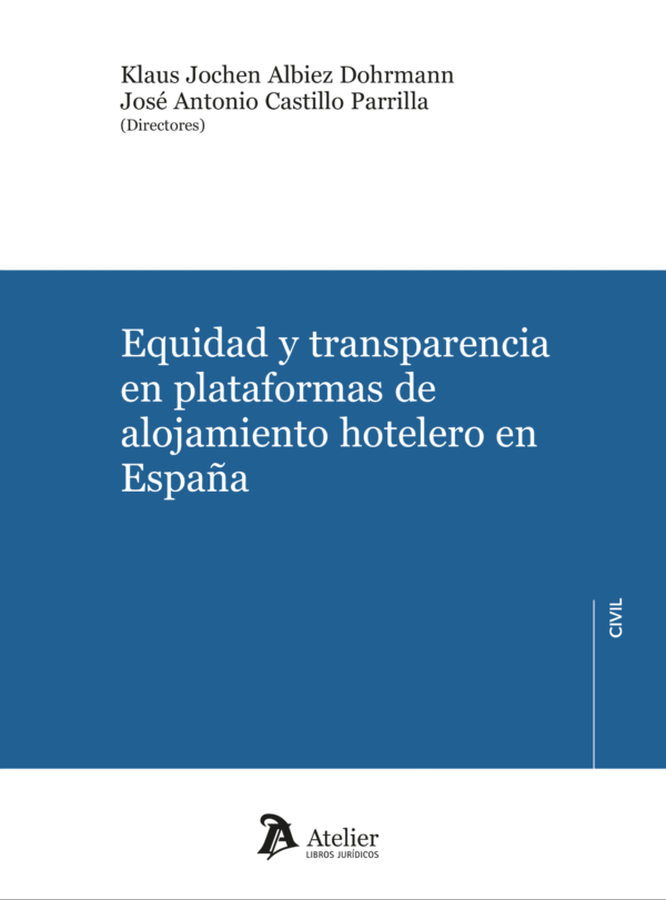 Equidad y transparencia plataformas alojamiento / 9788419773906