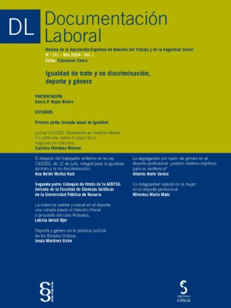 Documentación laboral, 131 Año 2024 - Vol. I Igualdad de trato y no discriminación, deporte y género