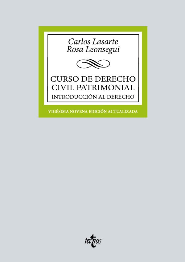 Curso Derecho Civil patrimonial /LASARTE / 9788430990443