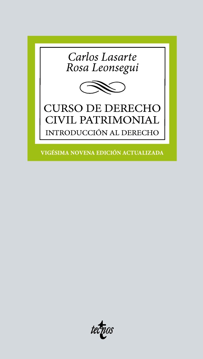 Curso Derecho Civil patrimonial /LASARTE / 9788430990443