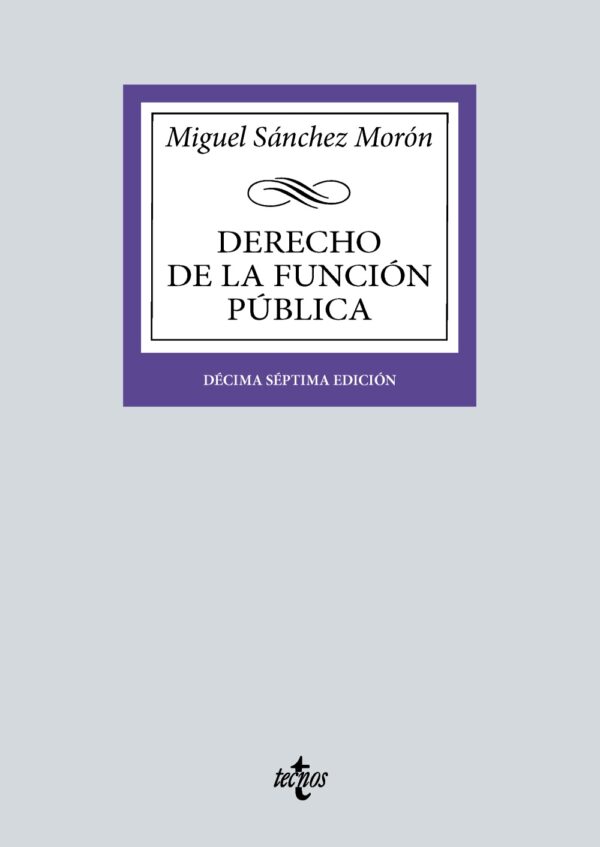 Derecho función pública 2024 / Sánchez Morón /9788430990511