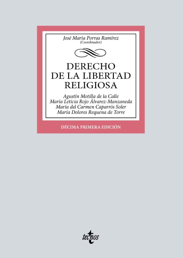 Derecho de libertad religiosa /PORRAS RAMÍREZ/9788430990658