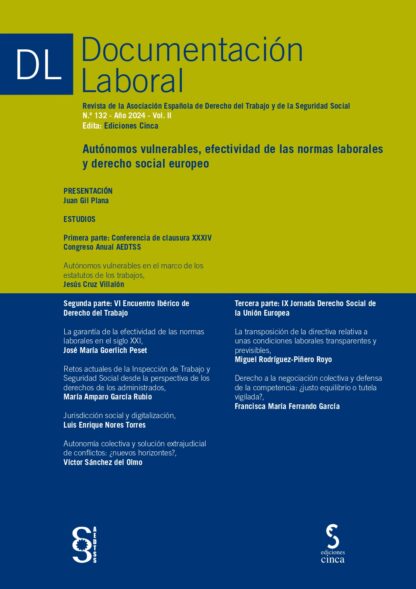 Documentación laboral, 132 Año 2024 Vol. II