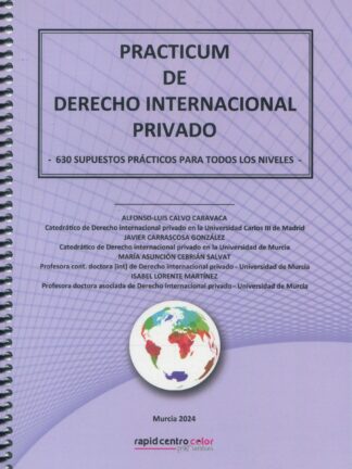 Practicum de derecho internacional privado 2024. 630 Supuestos prácticos para todos los niveles