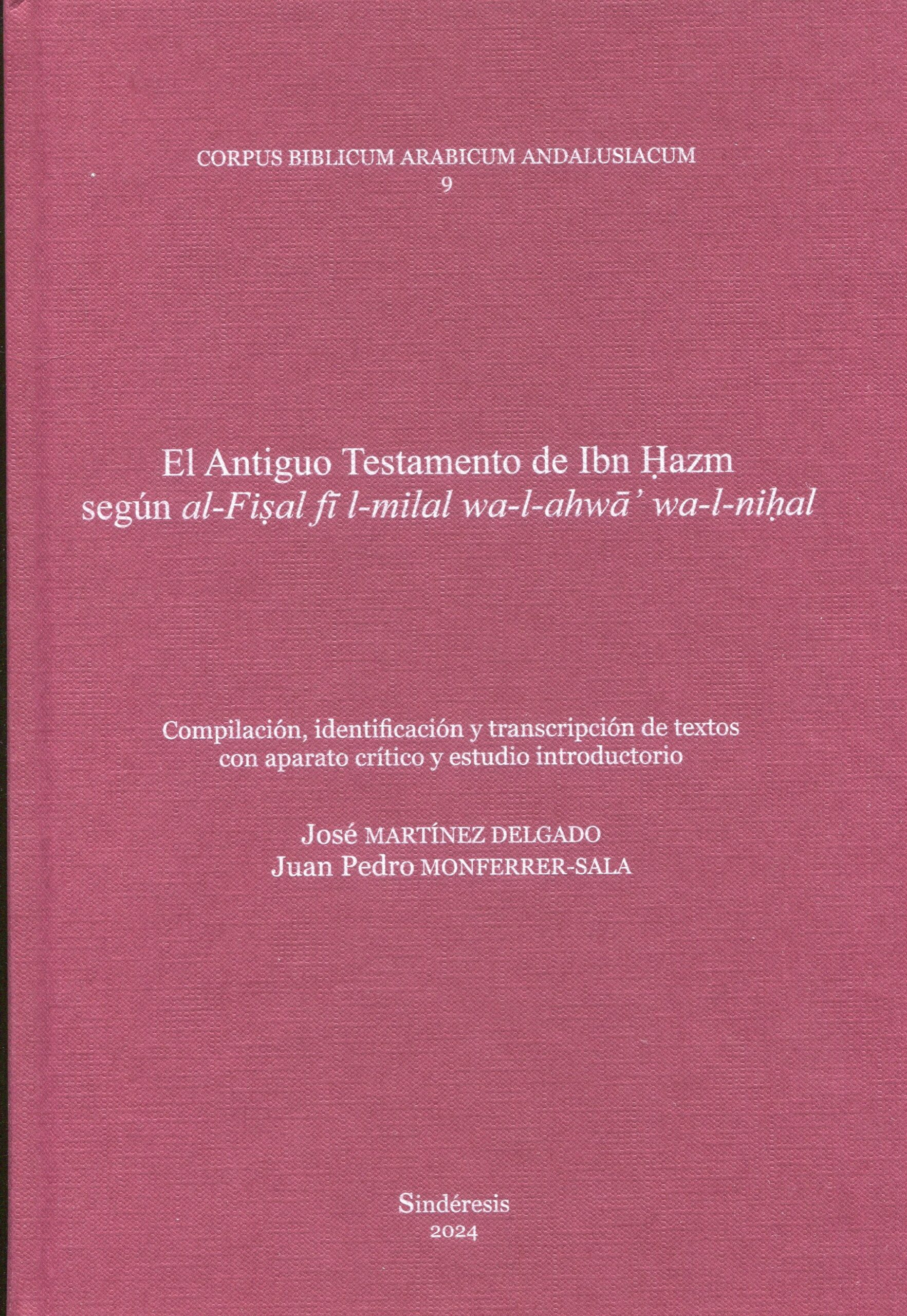 Antiguo Testamento de Ibn Hazm / 9788410120303