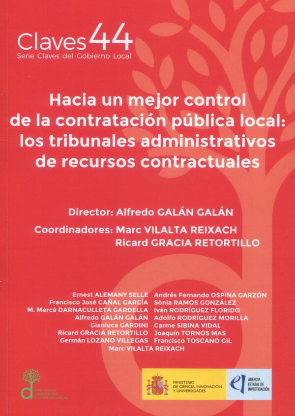 Hacia un mejor control contratación pública local / 9788412885200