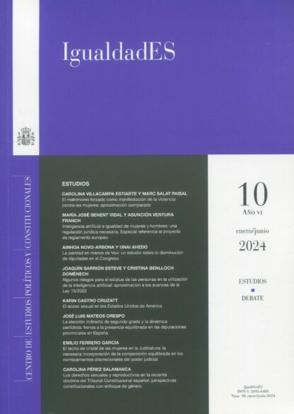 IgualdadES Nº 10. Enero/ junio 2024