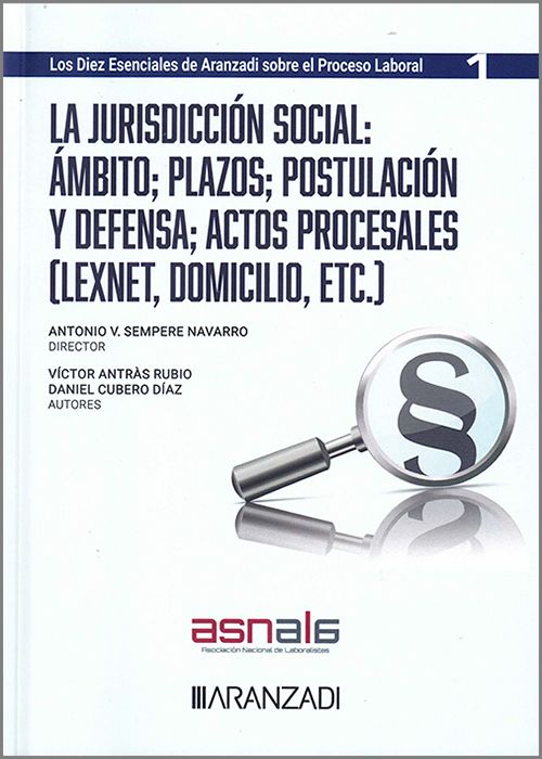 Jurisdicción social / 9788411627399 / V. ANTRAS/ D. CUBERO