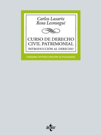 Curso Derecho Civil patrimonial Introducción al Derecho 2024