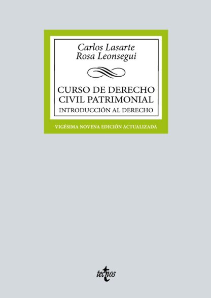 Curso Derecho Civil patrimonial Introducción al Derecho 2024