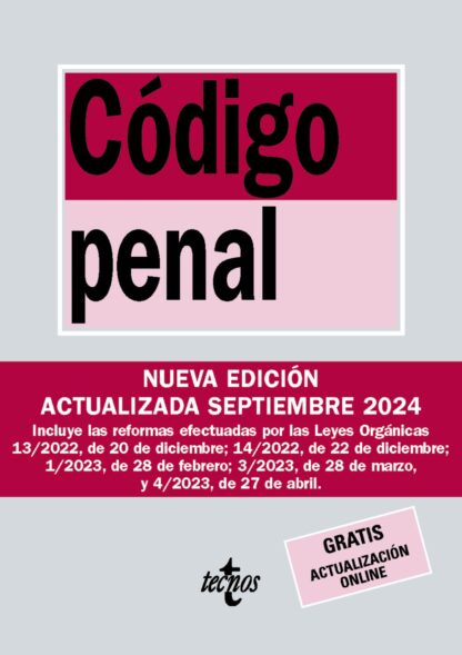 Código Penal. Ley Orgánica 10/1995, de 23 de noviembre