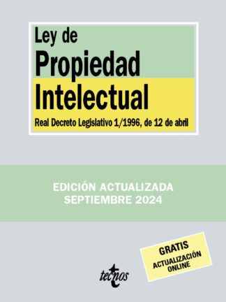 Ley de Propiedad Intelectual Real Decreto Legislativo 1/1996, de 12 de abril