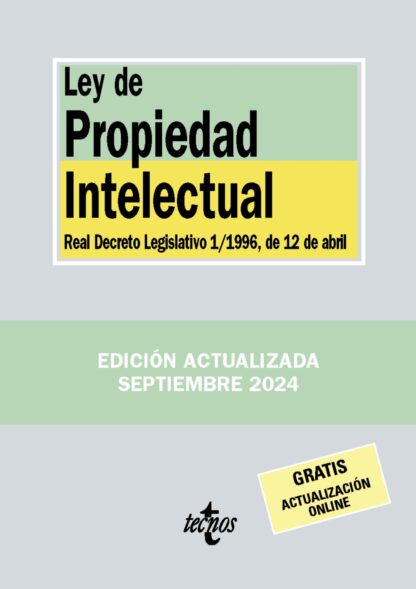 Ley de Propiedad Intelectual Real Decreto Legislativo 1/1996, de 12 de abril