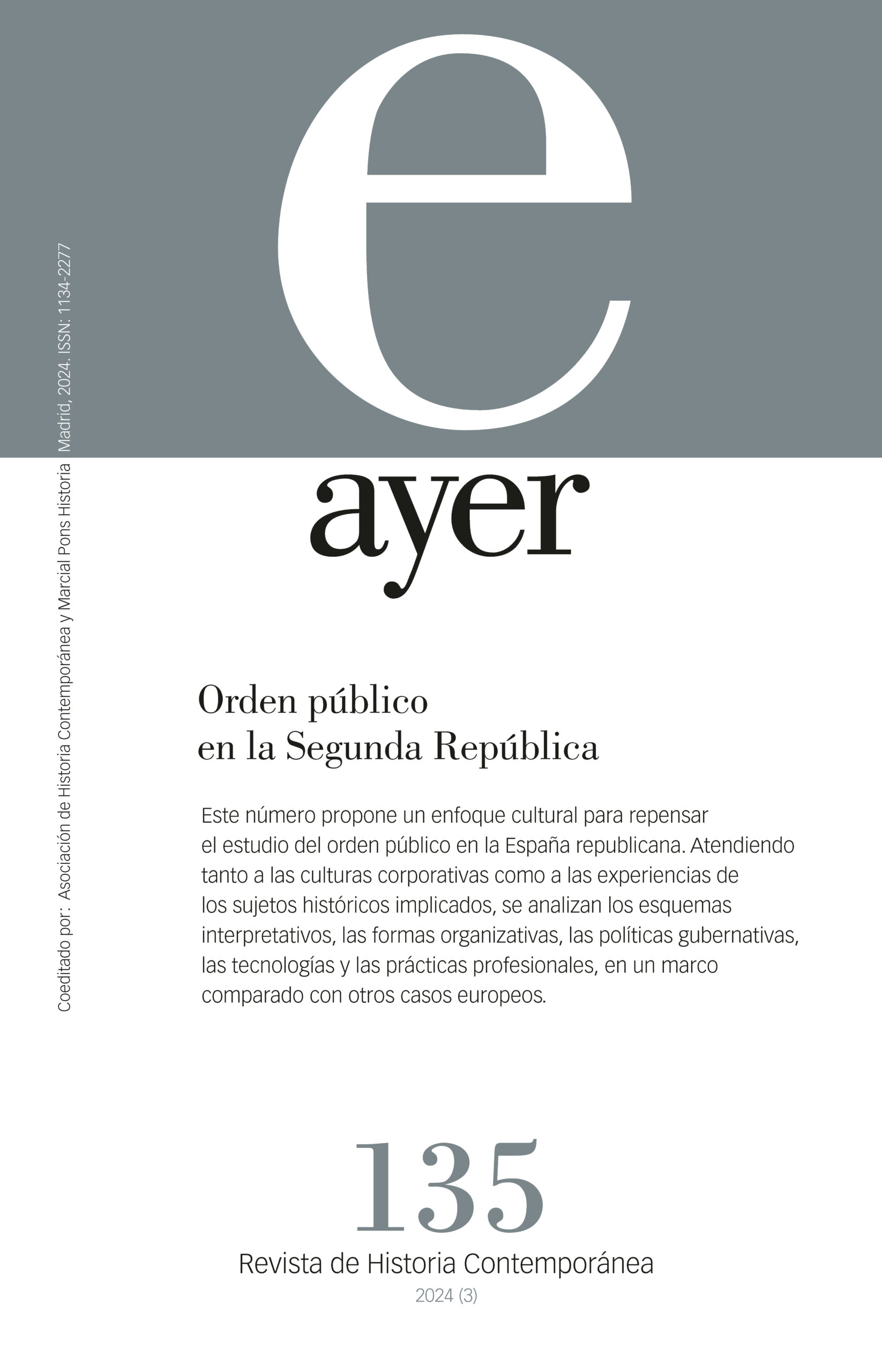 Revista Ayer Nº 135