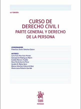 Curso de Derecho Civil I. Parte general y Derecho de la persona