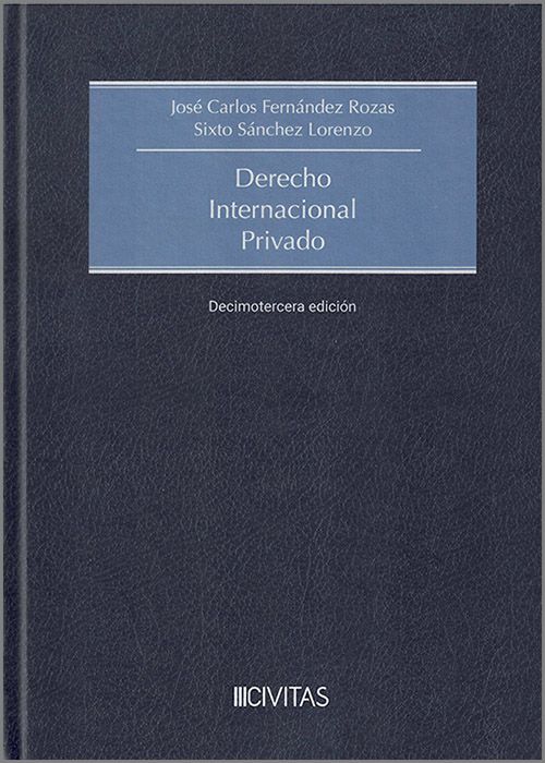 Derecho internacional privado 2024 / 9788411259934