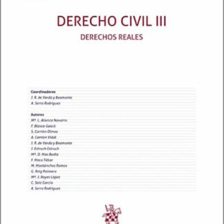 Derecho Civil III. Derechos Reales
