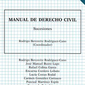 Manual de Derecho civil. Sucesiones