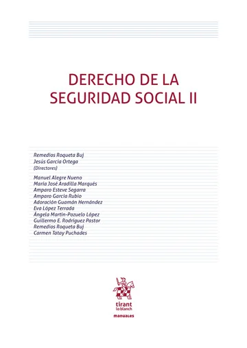 DERECHO DE LA SEGURIDAD SOCIAL VOL II -9788411477598