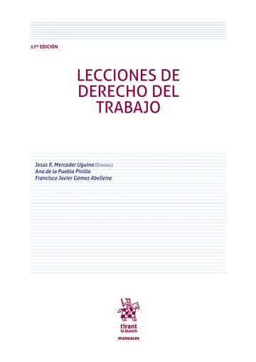 LECCIONES DE DERECHO DEL TRABAJO -9788410716094