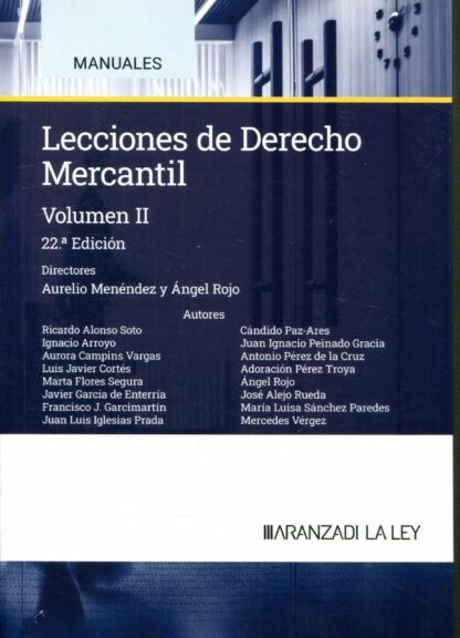 Lecciones de derecho mercantil II. 2024
