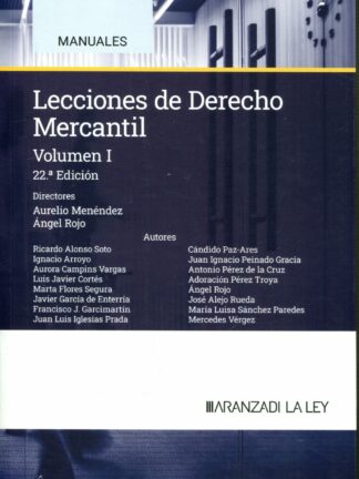 Lecciones de derecho mercantil I. 2024