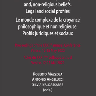 The complex world of philosophical and, non-religious beliefs. Legal and social profiles