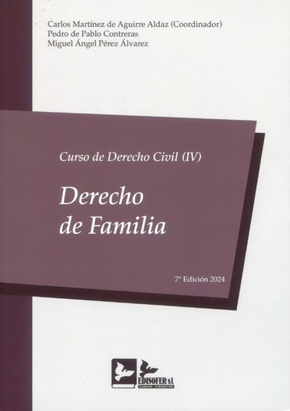 Curso de derecho civil, 04. Derecho de familia 2024