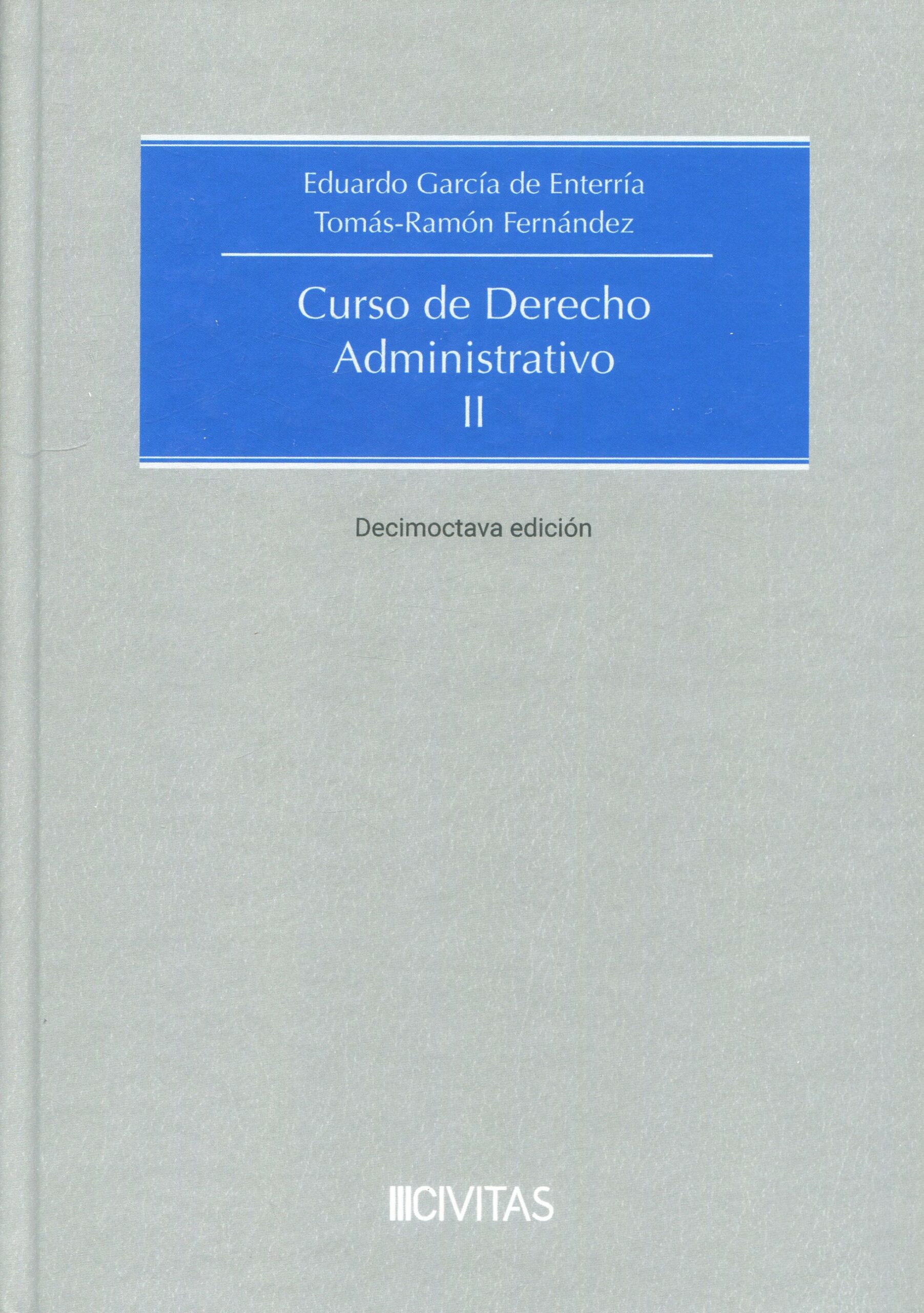 Curso derecho administrativo II /ENTERRÍA / 9788410296251