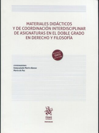 Materiales didácticos y de coordinación interdisciplinar de asignaturas en el Derecho y la Filosofía