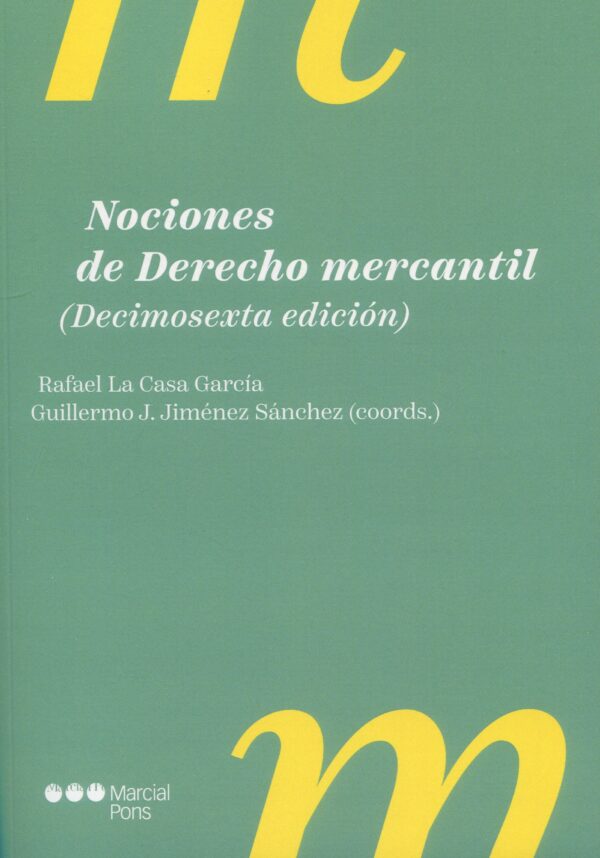 Nociones derecho mercantil /Jiménez Sánchez/9788413818368