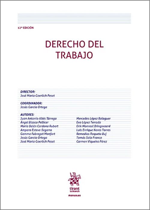 Derecho del Trabajo / 9788410715899 / J.M. GOERLICH